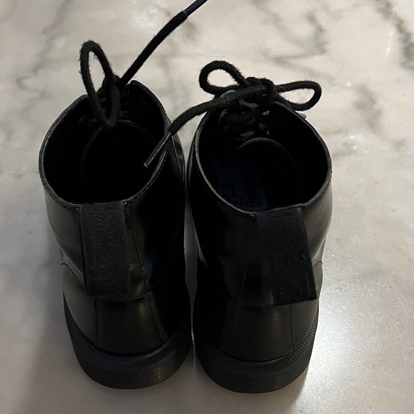 Dr. Martens Emmeline Brown Sole Lace up Ankle Combat Boots - Picture 5 of 8